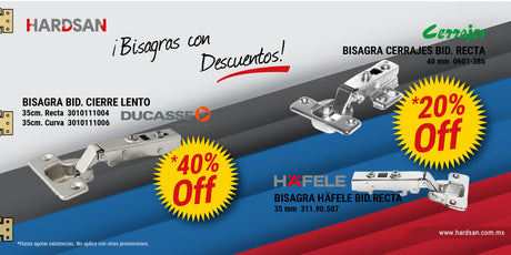Explorando las Bisagras y Aprovechando los descuentos