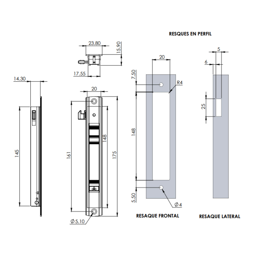 Jaladera progreso con gatillo Mod. 2193