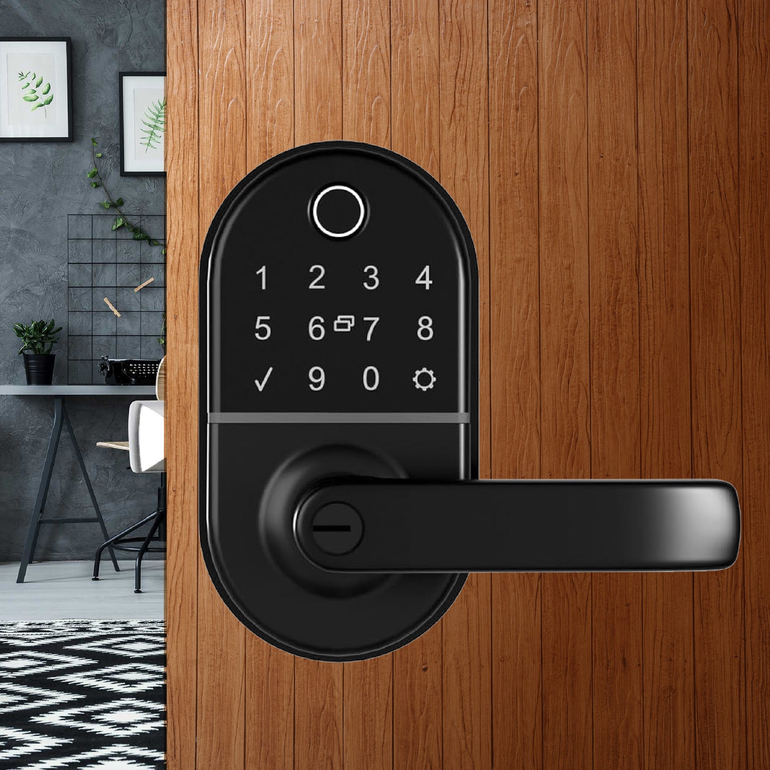 Cerradura Inteligente Compact con Manija - Biométrica WiFi