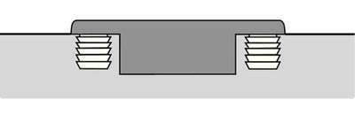 BISAGRA SENSYS CIERRE SUAVE 165° CON TAQUETE (CHAPULIN)