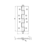 BISAGRA DE SIMPLE ACCIÓN MOEDLO 3034