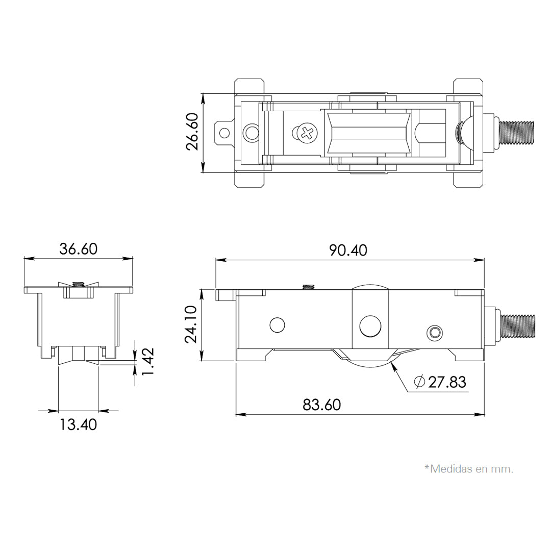 Carretilla p/ventana línea Española