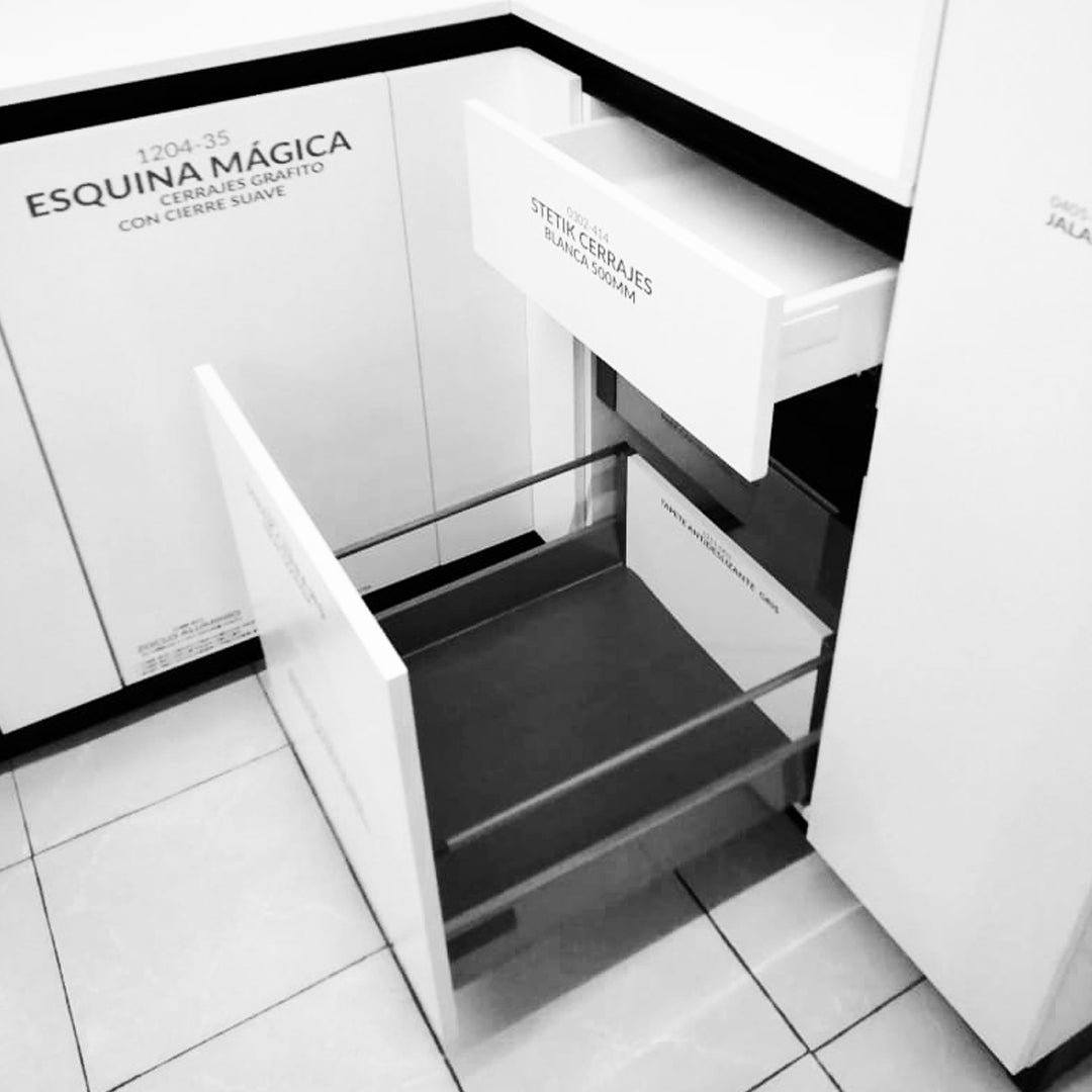 Juego de correderas Stetik con barandal de 500 mm