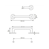 Jaladera PH-11 para puertas de cristal