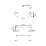Jaladera PH-20 para puertas de cristal