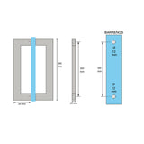 Jaladera PH-30 para puertas de cristal