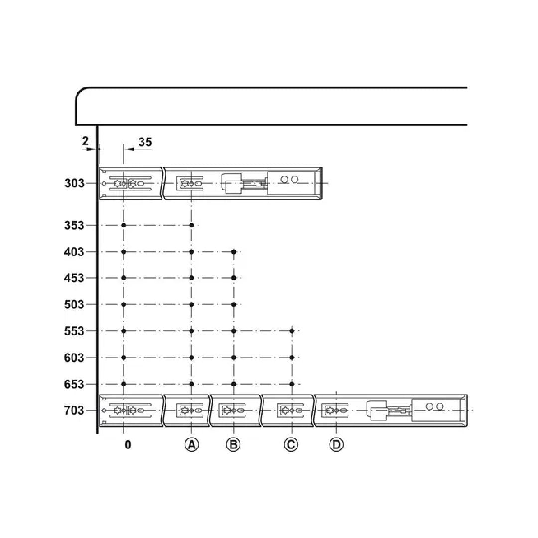CORREDERA DE EXTENSIÓN CON CIERRE SUAVE