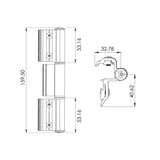 BISAGRA DE 3 PALAS MODELO 2296