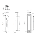 Jaladera de embutir Mod.1280-20