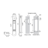 JALADERA de embutir tipo española modelo 2181