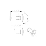 MIRILLA DE 180° GRADOS MODELO 0150