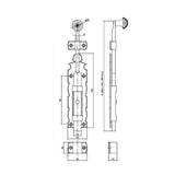 Pasador de sobreponer mod. 411